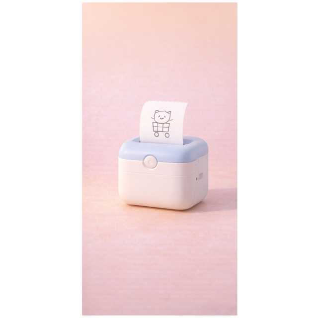 Mini terminis lipdukų spausdintuvas